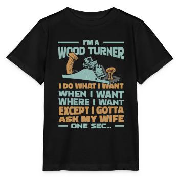 Tourneurs sur bois Tourneurs sur bois - T-shirt bio MINI CREATOR Stanley/Stella Enfant - noir - Devant - Mikhail (115cm)