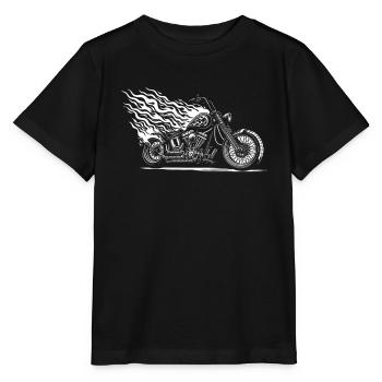 Moto Motard Motard - T-shirt bio MINI CREATOR Stanley/Stella Enfant - noir - Devant - Mikhail (115cm)
