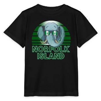 Norfolk Island - Stanley/Stella MINI CREATOR Kids’ T-Shirt - black - Front - Mikhail (115cm)