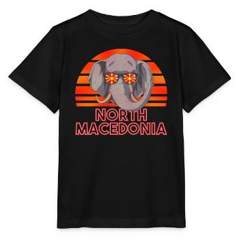North Macedonia - Stanley/Stella MINI CREATOR Kids’ T-Shirt - black - Front - Mikhail (115cm)