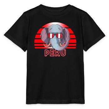 Pérou - T-shirt bio MINI CREATOR Stanley/Stella Enfant - noir - Devant - Mikhail (115cm)