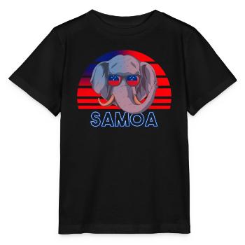 Samoa - Stanley/Stella Kinder T-Shirt MINI CREATOR  - Schwarz - Vorne - Mikhail (115cm)
