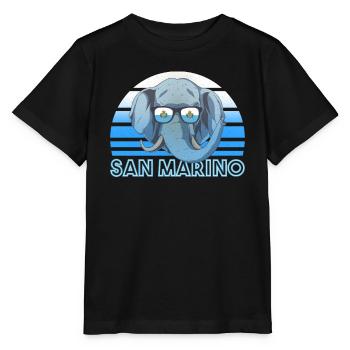 San Marino - Stanley/Stella Kinder T-Shirt MINI CREATOR  - Schwarz - Vorne - Mikhail (115cm)