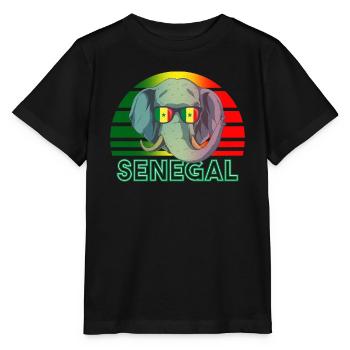 Sénégal - T-shirt bio MINI CREATOR Stanley/Stella Enfant - noir - Devant - Mikhail (115cm)