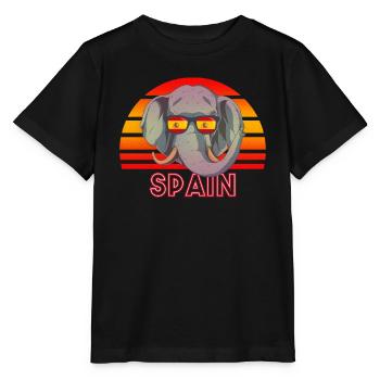 Spanien - Stanley/Stella Kinder T-Shirt MINI CREATOR  - Schwarz - Vorne - Mikhail (115cm)