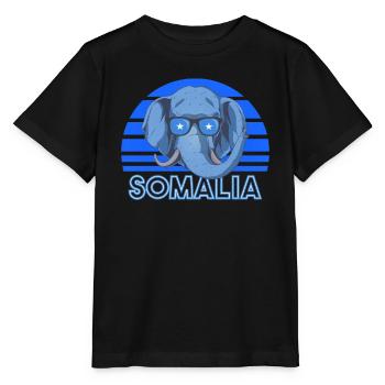 Somalia - Stanley/Stella Kinder T-Shirt MINI CREATOR  - Schwarz - Vorne - Mikhail (115cm)