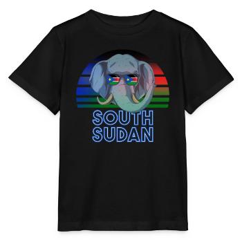 South Sudan - Stanley/Stella MINI CREATOR Kids’ T-Shirt - black - Front - Mikhail (115cm)