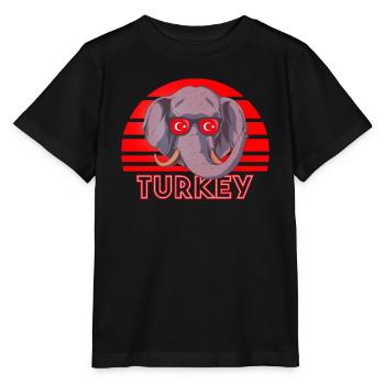 Türkei - Stanley/Stella Kinder T-Shirt MINI CREATOR  - Schwarz - Vorne - Mikhail (115cm)