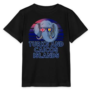 Turks and Caicos Islands - Stanley/Stella MINI CREATOR Kids’ T-Shirt - black - Front - Mikhail (115cm)