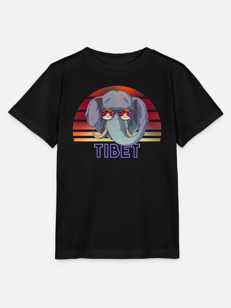 Tibet - Stanley/Stella Kinder T-Shirt MINI CREATOR - Schwarz