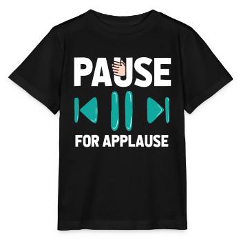 Gamer Gaming Game Pause - Stanley/Stella MINI CREATOR Kids’ T-Shirt - black - Front - Mikhail (115cm)