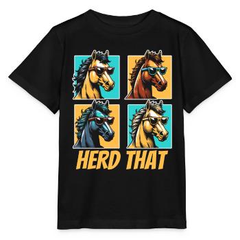 Sports équestres équestres à cheval - T-shirt bio MINI CREATOR Stanley/Stella Enfant - noir - Devant - Mikhail (115cm)
