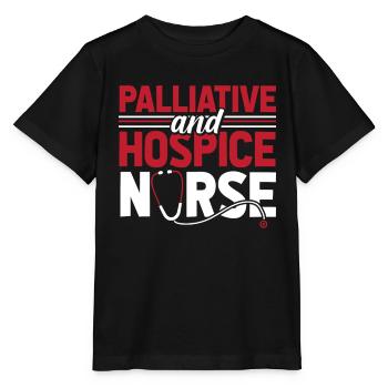 Krankenschwester Infirmière en soins palliatifs et en soins palliatifs - T-shirt bio MINI CREATOR Stanley/Stella Enfant - noir - Devant - Mikhail (115cm)