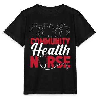 Krankenschwester Menschen Community Health Nurse - Stanley/Stella Kinder T-Shirt MINI CREATOR  - Schwarz - Vorne - Mikhail (115cm)