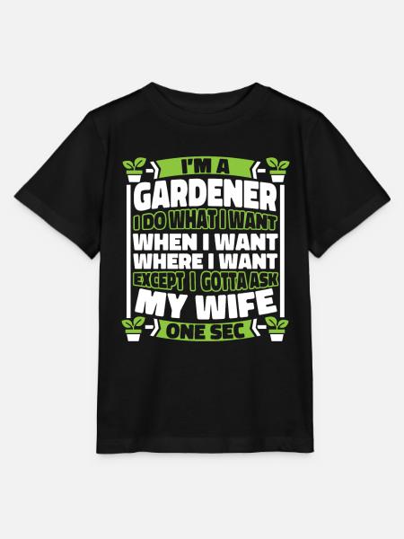 Hobbygärtner Garten - Stanley/Stella Kinder T-Shirt MINI CREATOR - Schwarz