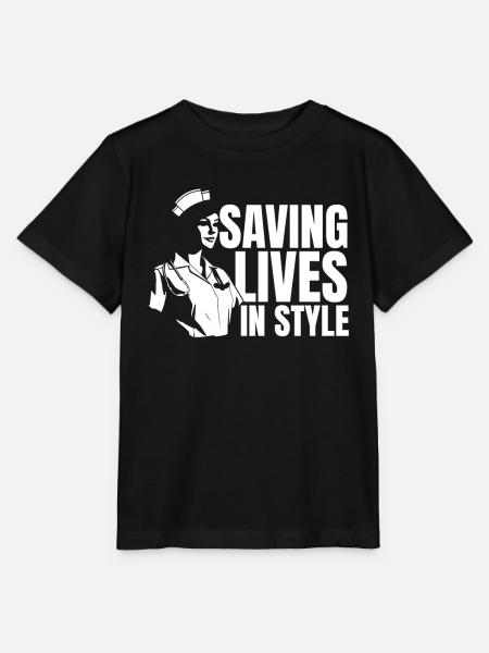 Krankenschwester Mode - Stanley/Stella Kinder T-Shirt MINI CREATOR  - Schwarz