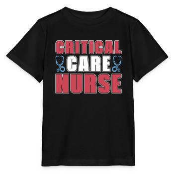 Krankenschwester Infirmière en soins intensifs - T-shirt bio MINI CREATOR Stanley/Stella Enfant - noir - Devant - Mikhail (115cm)