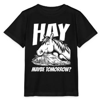 Sports équestres équestres à cheval - T-shirt bio MINI CREATOR Stanley/Stella Enfant - noir - Devant - Mikhail (115cm)