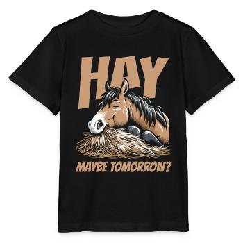 Sports équestres équestres à cheval - T-shirt bio MINI CREATOR Stanley/Stella Enfant - noir - Devant - Mikhail (115cm)