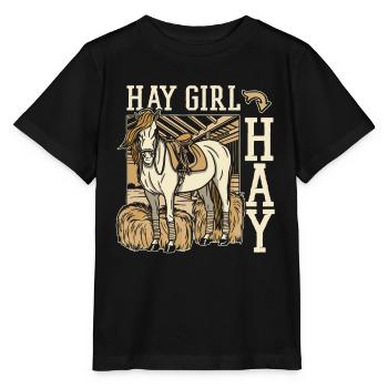 Sports équestres équestres à cheval - T-shirt bio MINI CREATOR Stanley/Stella Enfant - noir - Devant - Mikhail (115cm)