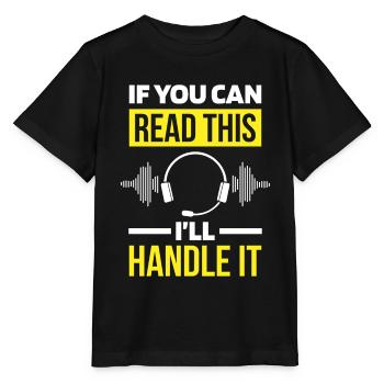 Emergency Call Control Center Operations Center - Stanley/Stella MINI CREATOR Kids’ T-Shirt - black - Front - Mikhail (115cm)