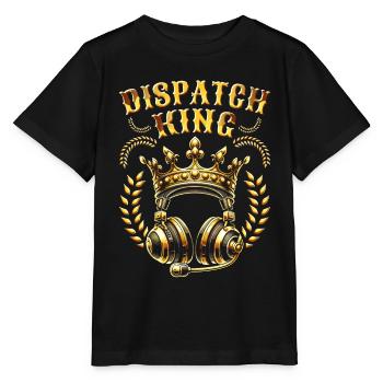 Notruf Leitstelle Einsatzzentrale - Stanley/Stella Kinder T-Shirt MINI CREATOR  - Schwarz - Vorne - Mikhail (115cm)