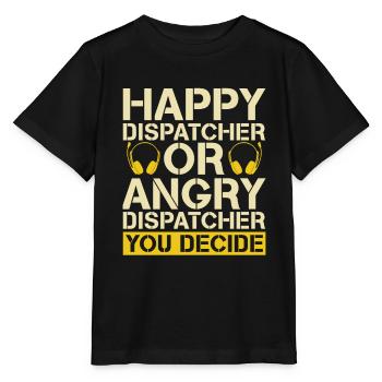 Emergency Call Control Center Operations Center - Stanley/Stella MINI CREATOR Kids’ T-Shirt - black - Front - Mikhail (115cm)