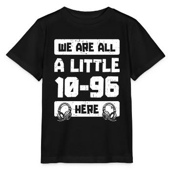Notruf Leitstelle Einsatzzentrale - Stanley/Stella Kinder T-Shirt MINI CREATOR  - Schwarz - Vorne - Mikhail (115cm)