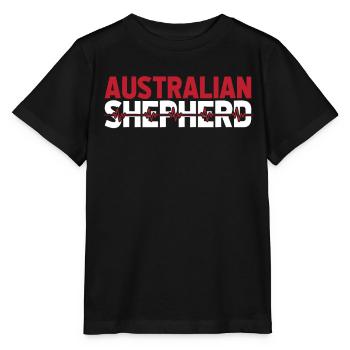 Rythme cardiaque de l’électrocardiogramme du berger australien - T-shirt bio MINI CREATOR Stanley/Stella Enfant - noir - Devant - Mikhail (115cm)