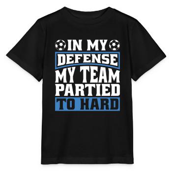 Soccer Coach In My Defense - Stanley/Stella MINI CREATOR Kids’ T-Shirt - black - Front - Mikhail (115cm)