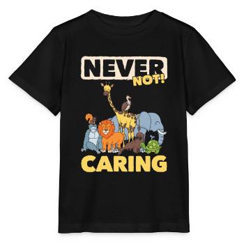 Gardien de zoo Gardien de zoo - T-shirt bio MINI CREATOR Stanley/Stella Enfant - noir - Devant - Mikhail (115cm)