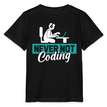 Développeur, Codeur, Programmeur - T-shirt bio MINI CREATOR Stanley/Stella Enfant - noir - Devant - Mikhail (115cm)