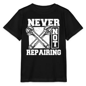 Kfz Mechaniker - Stanley/Stella Kinder T-Shirt MINI CREATOR  - Schwarz - Vorne - Mikhail (115cm)