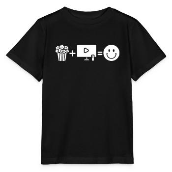 Pop-corn - T-shirt bio MINI CREATOR Stanley/Stella Enfant - noir - Devant - Mikhail (115cm)