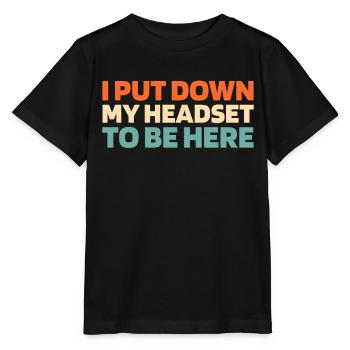 Notruf Leitstelle Einsatzzentrale - Stanley/Stella Kinder T-Shirt MINI CREATOR  - Schwarz - Vorne - Mikhail (115cm)