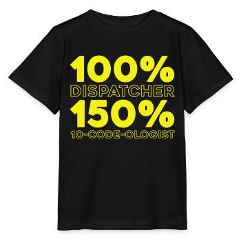 Notruf Leitstelle Einsatzzentrale - Stanley/Stella Kinder T-Shirt MINI CREATOR  - Schwarz - Vorne - Mikhail (115cm)