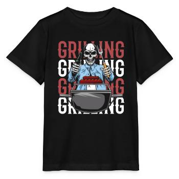 Bbq Grilling - Stanley/Stella MINI CREATOR Kids’ T-Shirt - black - Front - Mikhail (115cm)