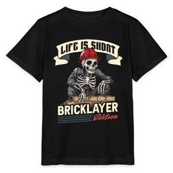 Maçon - T-shirt bio MINI CREATOR Stanley/Stella Enfant - noir - Devant - Mikhail (115cm)