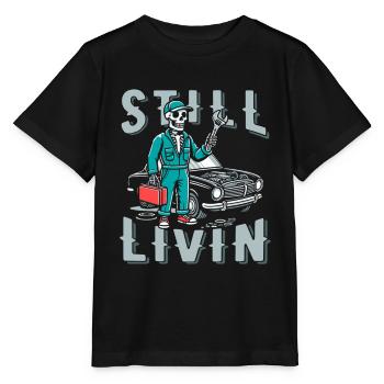Kfz Mechaniker - Stanley/Stella Kinder T-Shirt MINI CREATOR  - Schwarz - Vorne - Mikhail (115cm)