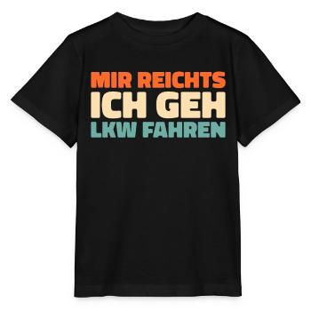 Truck Driver Trucker Truck Driver - Stanley/Stella MINI CREATOR Kids’ T-Shirt - black - Front - Mikhail (115cm)