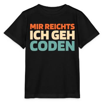 Developer, Coder, Programmer - Stanley/Stella MINI CREATOR Kids’ T-Shirt - black - Front - Mikhail (115cm)