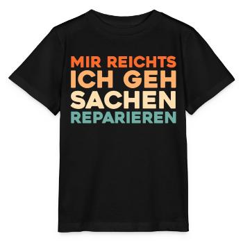 Kfz Mechaniker - Stanley/Stella Kinder T-Shirt MINI CREATOR  - Schwarz - Vorne - Mikhail (115cm)