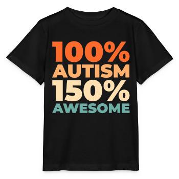 Autismus Autist - Stanley/Stella Kinder T-Shirt MINI CREATOR  - Schwarz - Vorne - Mikhail (115cm)