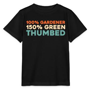 Hobbygärtner Garten - Stanley/Stella Kinder T-Shirt MINI CREATOR  - Schwarz - Vorne - Mikhail (115cm)