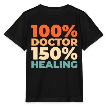 Hausarzt Doktor - Stanley/Stella Kinder T-Shirt MINI CREATOR  - Schwarz - Vorne - Mikhail (115cm)