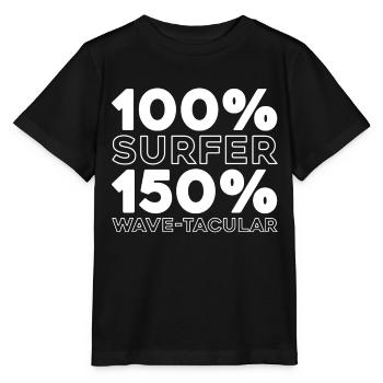 Surfer Surfen - Stanley/Stella Kinder T-Shirt MINI CREATOR  - Schwarz - Vorne - Mikhail (115cm)