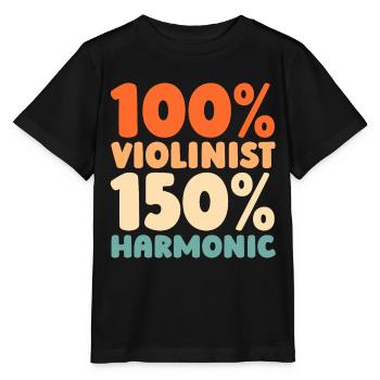 Violon Violon - T-shirt bio MINI CREATOR Stanley/Stella Enfant - noir - Devant - Mikhail (115cm)