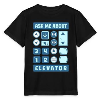 Elevator Elevator - Stanley/Stella MINI CREATOR Kids’ T-Shirt - black - Front - Mikhail (115cm)