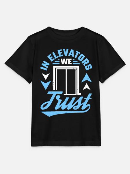 Fahrstuhl Aufzug - Stanley/Stella Kinder T-Shirt MINI CREATOR - Schwarz