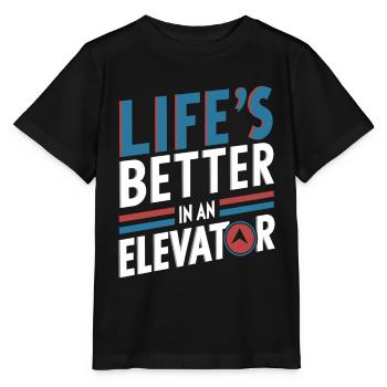 Elevator Elevator - Stanley/Stella MINI CREATOR Kids’ T-Shirt - black - Front - Mikhail (115cm)